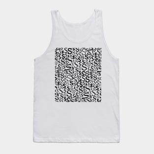 S - Typography (Black) Tank Top